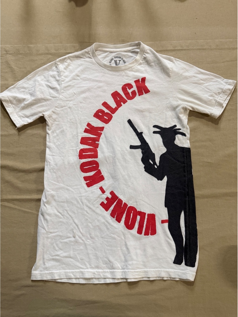 Vlone x Kodak Black white graphic T-shirt